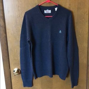 Penguin Mid-weight V-neck Sweater sz M